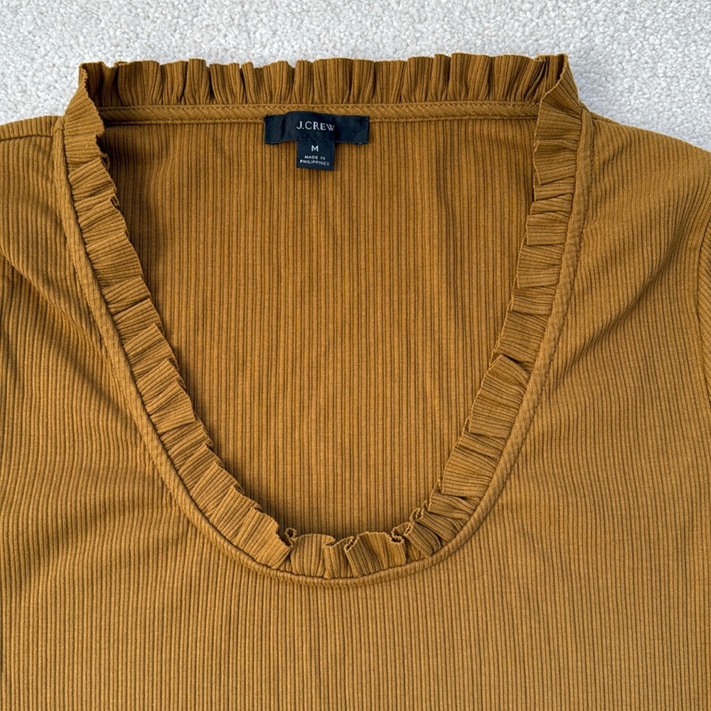 J.Crew Scoop Neck Ribbed Top - Picture 5 of 5